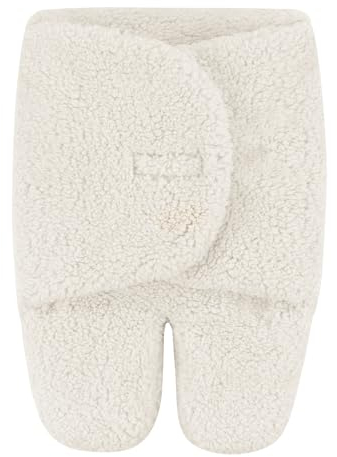 FUNUPUP Baby Pucksack Winter Neugeborene Einschlagdecke Baby Schlafsack Wintersack Weich Warm Wickeldecke für Säugling Baby (Weiß, 0-3 Monate)