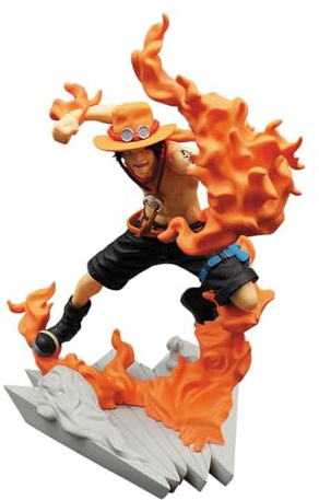 BANPRESTO Figur Statue One Piece Portgas D Ace Senkozekkei BP19492 - Höhe 9cm - Mehrfarbig