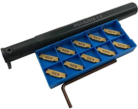 MGIVR 2016-1.5 Interno Scanalatura Tornio Utensile Da Taglio Titolare+10Pcs MGMN150 Inserti In Carburo per Acciaio Semi-Finitura
