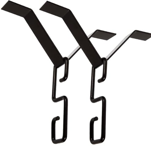 Pack of 2 rain chain adapter hooks for gutters, V-shaped installation suit for outlet
