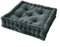 Mylittlebed Coussin de Sol 50x50 César de L’Effet Papillon® - Coussin Sol en Velours de Coton pour Assise Confortable [ Gros Coussin de Sol ] (Gris Ardoise)