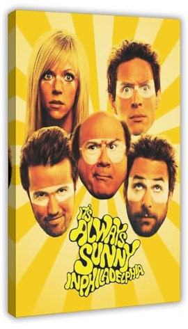 Poster It's Always Sunny in Philadelphia auf Leinwand, Schlafzimmer, Dekoration, Sport, Landschaft, Büro, Raumdekoration, Geschenk, Rahmen-Stil, 30 x 45 cm