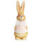 com-four® Deko Aufsteller für Ostern, Bunte Osterhasen mit Brille, Osterdeko zum Hinstellen, Osterdekoration aus Keramik (1 Stück 25 cm rosa)
