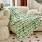Elegant Comfort Luxus Samt Super Soft Glücksgrün Klee Irish Print Fleece Decke - St Patricks Day Thema Decor Flauschig Warme und Gemütliche Plaids für Sofa und Geschenk, 50 x 60 Zoll
