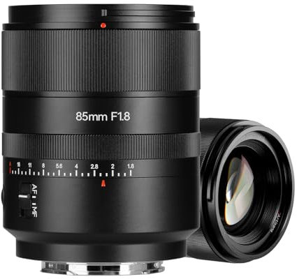 7artisans Obiettivo AF 85 mm F1.8 Full Frame compatibile per Nikon Z, grande apertura, Prime, STM Face/Eye Auto Focus, per fotocamere Nikon DSLR (nero)