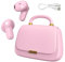 Earbuds, Bluetooth 5.3 In-Ear-Kopfhörer,13mm Treiber liefern Premium Sound Kopfhörer,22H Spielzeit True Wireless Earbuds mit Unique Mini HandBag Charging Case,Perfekt für Fashion-Forward Frauen,Teens