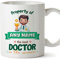 MUGFFINS Personalised Mug for Doctor Man - in English - Property of - Funny Custom Gift for Colleagues - Ceramic 11oz Mug