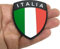 SenzaMa Toppa con Velkro Italia Scudetto Tricolore Bandiera Italiana in PVC, Patch dimensioni 7x6 cm
