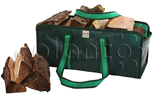 planto Kaminholztasche Selbststehende Tasche für Brennholz, Brennholztasche, Einkaufstasche, reißfestes Starkes Material (1 Stück)