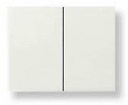 Niessen olas - Tecla doble interruptor conmutador serie olas blanco jazmin