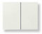 Niessen olas - Tecla doble interruptor conmutador serie olas blanco jazmin