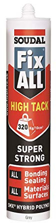 Soudal Fix ALL High Tack SMX Strong Bond Sealant & Adhesive - Grey