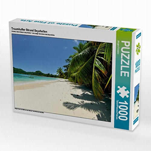 CALVENDO Puzzle Traumhafter Strand Seychellen | 1000 Teile Lege-Größe 64 x 48 cm Foto-Puzzle für glückliche Stunden