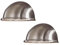 KONSTSMIDE 2er Set Außenwandleuchten Downlight TORINO in Edelstahl, Hausbeleuchtung, 7325-000