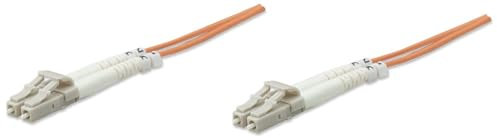 Fibre Optic Patch Cable, Duplex, Multimode, LC/LC, 62.5/125 µm, OM1, 2 m, LSZH, Orange, Lifetime Warranty