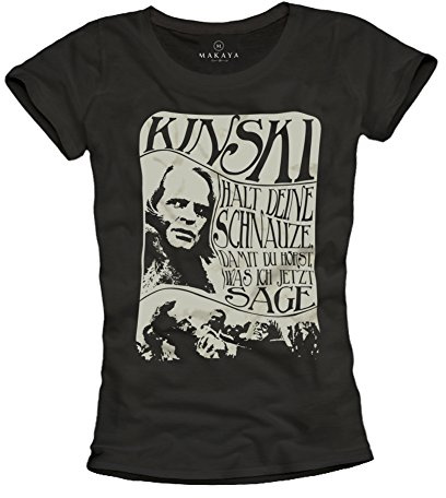 Coole Fun Shirt für Damen mit Spruch in schwarz KINSKI Größe S M L