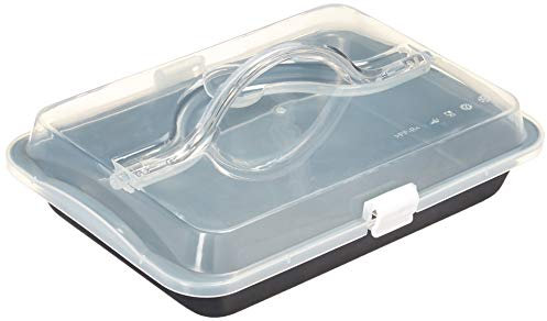 UNIWARE Bn4405 - Teglia per torte con coperchio, 30 x 20 cm