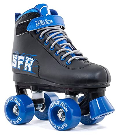 SFR Vision II Quad Skates, Schwarz / Blau - 30.5
