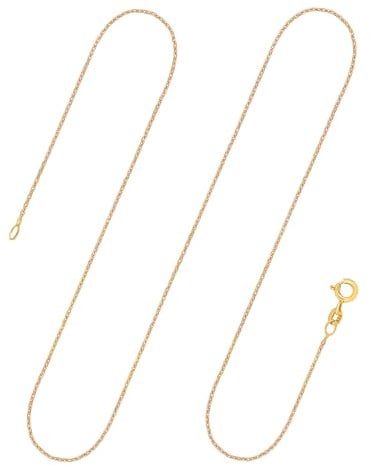 EDELIND Goldkette Damen 585 333 Echtgold - Zarte Ankerkette 1.2 mm Gelbgold auch 375 750 - für Frauen und Herren, mit stilvoller Geschenkbox