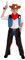 Morph Kinder Cowboy Kostüm Sheriff Verkleidung, Western Outfit für Kinder, Ideal für Karneval und Fasching, S