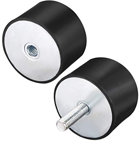 sourcing map M12 Stecker Buchse Gummilager Stoßdämpfer für Motor Generator Kompressor Garage Umkehrosmosepumpe Schlagluftgenerator Autospulen D70mmxH15mm