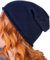 Cashmere Zone – Damenhut 100% Kaschmir, Weiche und warme Kopfbedeckung, Modischer Damenhut für Herbst und Winter, Luxuriöse Kaschmir Mütze (blau)