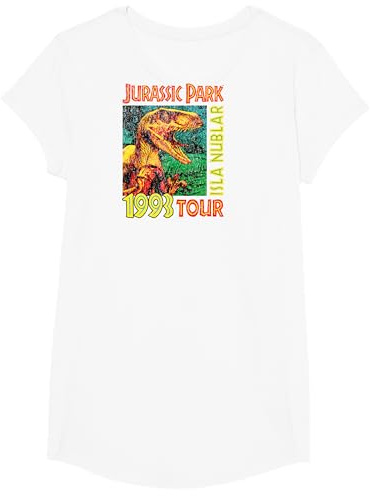 Jusrassic Park Isla Nublar 1993 Tour Poster T-Shirt