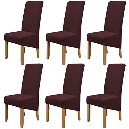 Stretch-Stuhlhusse Charles,Hengweiuk Baumwolle Stuhlhusse Stretch Mia Universal Elastische Moderne Beschützer Stuhlhussen Stretch Stuhlhussen Set Stuhlbezug für Stuhl Esszimmer