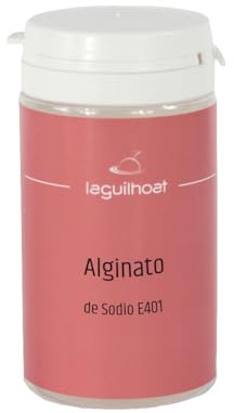 Cocinista Alginato de Sodio 60 g para Esferificación y Gastronomía Molecular Espesante Gelificante Estabilizante de Origen Natural en Frasco Hermético