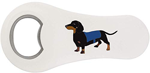 Azeeda 'Black & Tan Dachshund' Bottle Opener Fridge Magnet (BO00042496)
