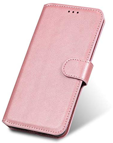 GOGME Hülle für Nokia 3.4 Hülle, Handyhülle Nokia 3.4 Flip Case Brieftasche Schutzhülle, Premium Leder mit Ständer Funktion & Kartenfach & Magnetic Snap Cover, Rosa