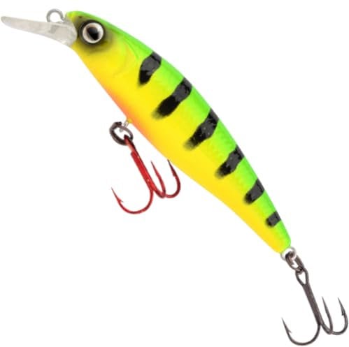 Spro Kunstköder zum Spinnfischen auf Hechte, Zander & Barsche Ikiru Silent Jerk 9,5cm 15g, Farbe:Firetiger