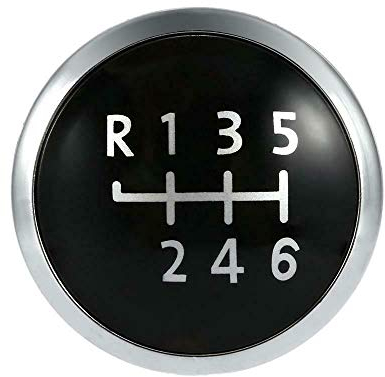 Ersatz Schaltknauf Kappe Abdeckung Schalthebel Emblem Schaltgetriebe Shift Knob sarachen (für 6-Gang Schaltgetriebe)
