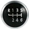 Ersatz Schaltknauf Kappe Abdeckung Schalthebel Emblem Schaltgetriebe Shift Knob sarachen (für 6-Gang Schaltgetriebe)
