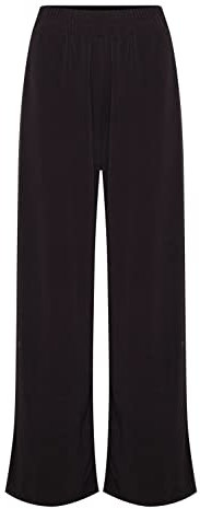 ICHI IHLIMA PA Damen Culotte Hose Stoffhose mit Stretch, Größe:XS, Farbe:Black (10001)