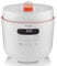 Vitinni Pressure Cooker - 9 Function Multi Cooker Pot, 1.8 Litre, Stainless Steel Electric Food Warmer with Removable Bowl, Digital Display, White & Orange Design Electric Pot