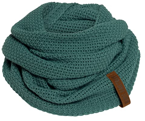 KNIT FACTORY - Coco Loop Schal - Gestrickter Schlauchschal - Für Damen und Herren - Herbst & Winter Essentials - Zeitloses Mode-Accessoire - Strickschal mit Wolle - Hochwertige Qualität - Laurel