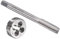 PATIKIL M8 x 1.25 Maschiatura & Dado Set, 1pz Vite Filo Metrico Maschiatura Sinistra Mano Macchina Alta Velocità Acciaio e 1pz Rotondo Filettatura Sinistra Mano Matrice Lega