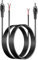 BERLAT Lot de 2 adaptateurs RCA vers câble nu pour haut-parleur vers prises RCA, cordon de réparation pour haut-parleurs, amplificateur, audio, vidéo, récepteurs AV (20 AWG, 2 m)