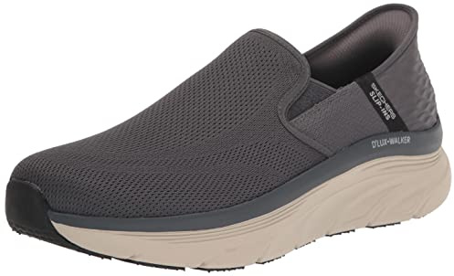 Skechers Men's D'lux Walker Orford Slip-in Loafer, Darkgray, 11 UK