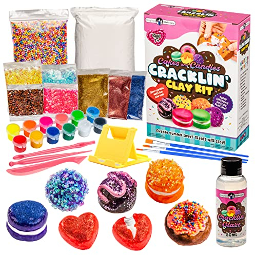 Original Stationery Kuchen und Leckereien Crackling Clay Set, Modellierung von Lufttrocknenden Ton, ASMR Spielzeug Set für sensorischen Spaß, Tolles Kunst Geburtstag Geschenk für Kinder