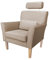 MartHome Modern Sessel Relaxsessel für Wohnzimmer Maximo Stuhl - Einzelsofa Loungesessel Wohnzimmersessel, Stoff Sessel - Relax Sessel TV Ohrensessel (Cappuccino MG09)