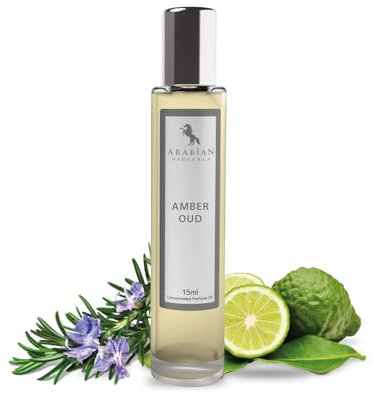 Arabian Opulence FR5 AMBER OUD Roll-on Parfümöl | Konzentriertes Parfüm Körperöl | Langanhaltendes Parfüm auf Ölbasis für Männer und Frauen | Reisegröße Alkoholfreies Parfümöl Flasche (15ml)