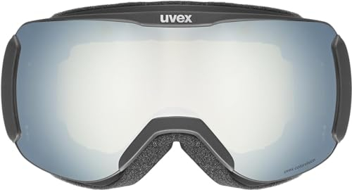Uvex Downhill 2100 CV Skibrille (Farbe: 2130 black matt, mirror white/colorvision green (S2))