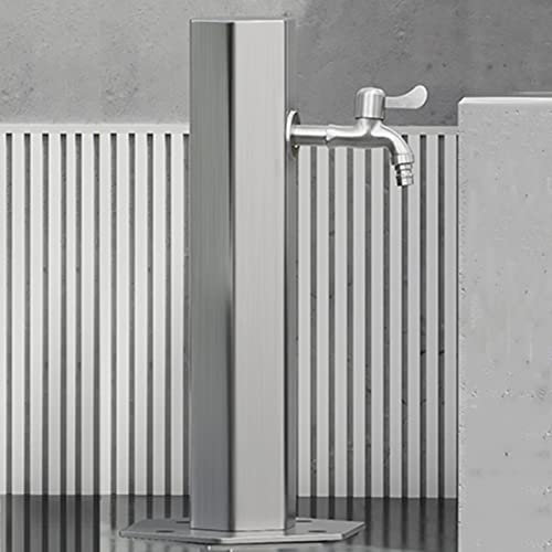 Edelstahl Garten Stehender Wasserhahn - Frostsichere Wassersäule mit Spritzpistole | Vielseitige Outdoor Brunnenverlängerung für Bewässerung, Bewässerung und Waschen - Yard Hydrant Wasserspiel