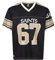 Recovered New Orleans Saints Black NFL Oversized Jersey Trikot Mesh Relaxed Top - XXL