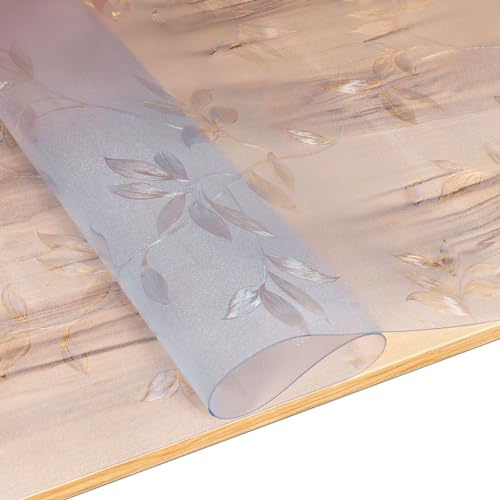 ANRO Protector de mesa con estructura para mesa brillante y cristal, 1,5 mm, 180 x 90 cm