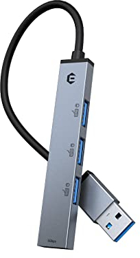 BIGBIG WON 4 Ports USB A Hub für MacBook Pro/Air, Ultra-Slim USB Multiport mit USB A 3.0 (1*USB 3.0+ 3*USB 2.0), USB Port für iMac,Xbox,Ps4,Dell, HP, Surface, Tesla-Model 3