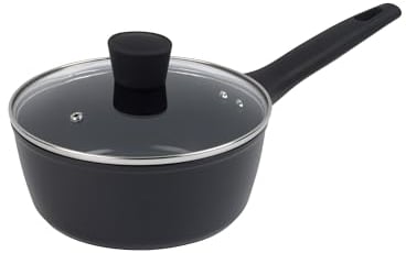 Russell Hobbs RH03260EU7 Verde Thermocollar 20cm Saucepan with Lid - Healthy Ceramic Non-Stick Coating, PFAS-Free, Recycled Aluminum Body, Induction Cooking Pot, Temperature Indicator Cookware