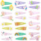 Patinadrift 24 Stück Einhorn Haarspangen für Mädchen - Regenbogen Baby Haarspangen Klein, Cartoon Clips, Haarschmuck und Haar Accessoire für Kinder